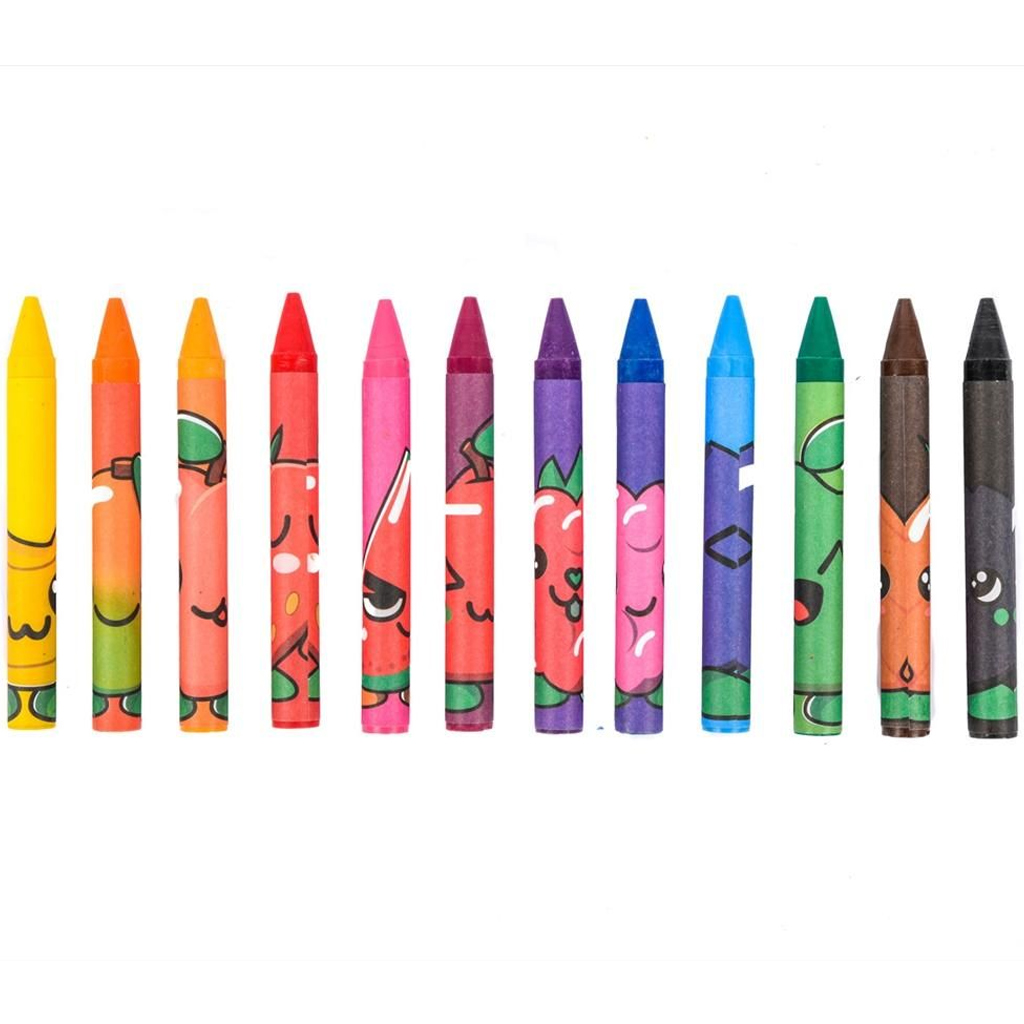 Canenco: FruitySquad 12-teiliges duftendes Wachsmalkreiden-Set kép 2