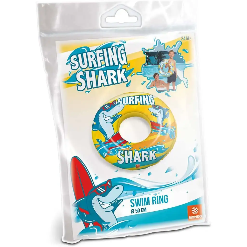 Aufblasbarer Schwimmring mit Haifischmuster 50cm - Mondo Toys kép 2
