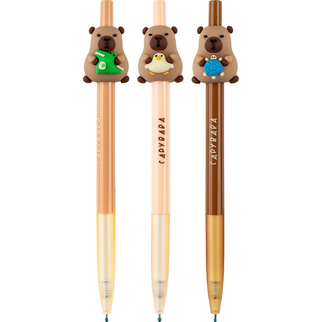 Capybara Kugelschreiber mit blauer Tinte, 0,5 mm Spitze, in mehreren Ausführungen, 1 Stück