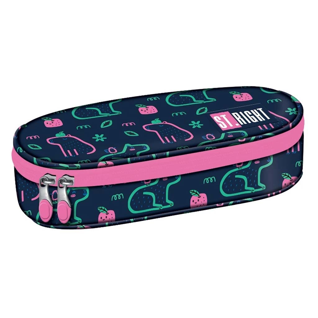 St.Right Capybara ovales Federmäppchen PC01 23x9,5x6cm