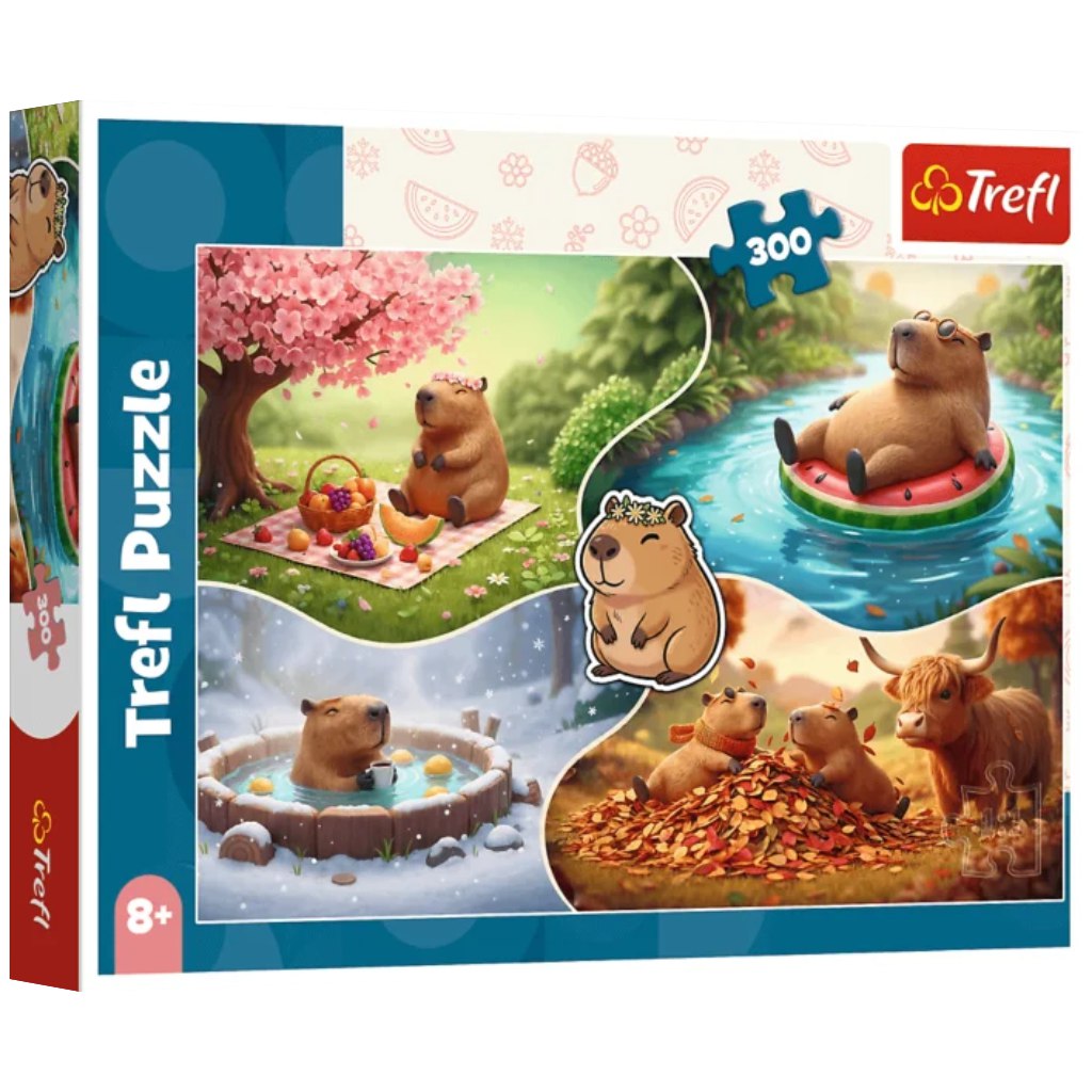 Capybaras 4 Jahreszeiten 300-teiliges Puzzle – Trefl