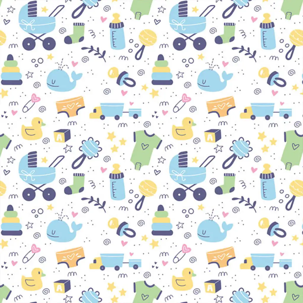 Cardex: Geschenkpapier mit Baby-Motiv 100x70 cm