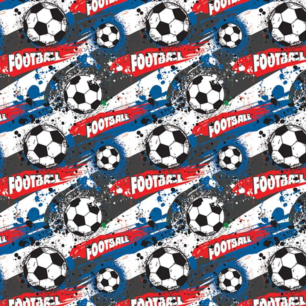 Fußball-Geschenkpapier 100x70 cm
