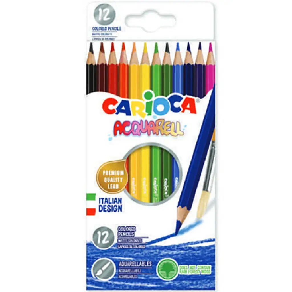 Carioca: Acquarell festhető színes ceruza szett 12db-os kép 1