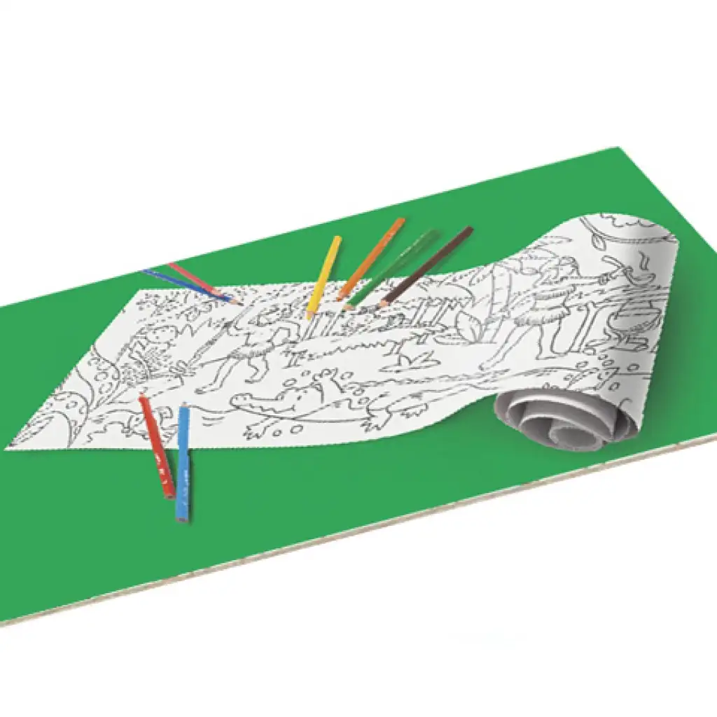 Dschungel-Malrolle mit 8 Buntstiften - Carioca kép 2