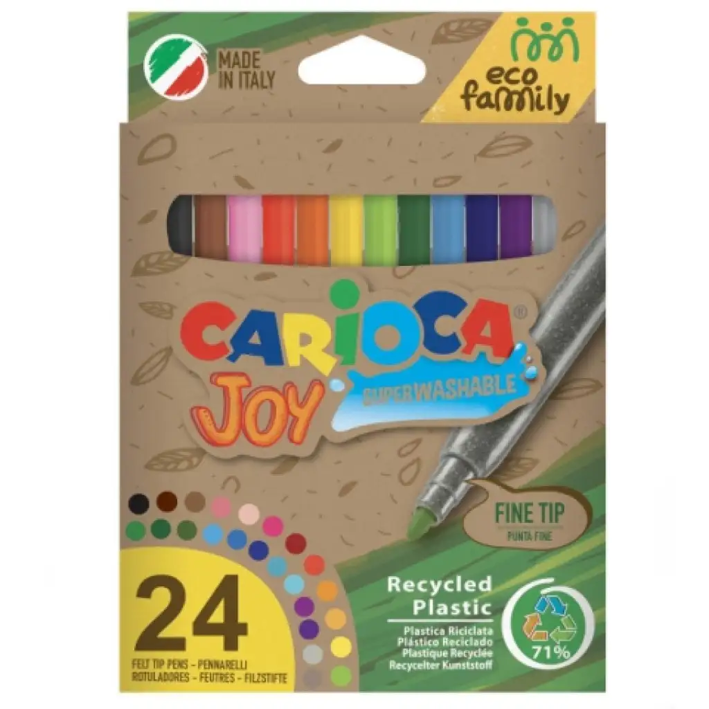Eco Family Joy 24er-Set bunte Filzstifte - Carioca