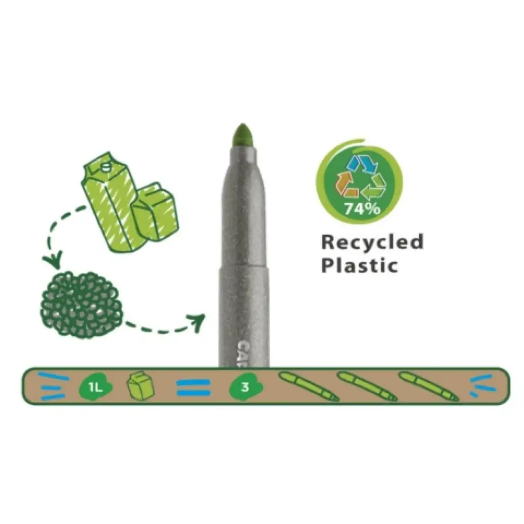 Eco Family Jumbo 12er-Set farbige Filzstifte - Carioca kép 2