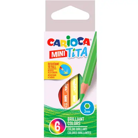 Carioca: Mini Tita bruchsicheres Buntstift-Set 6 Stück