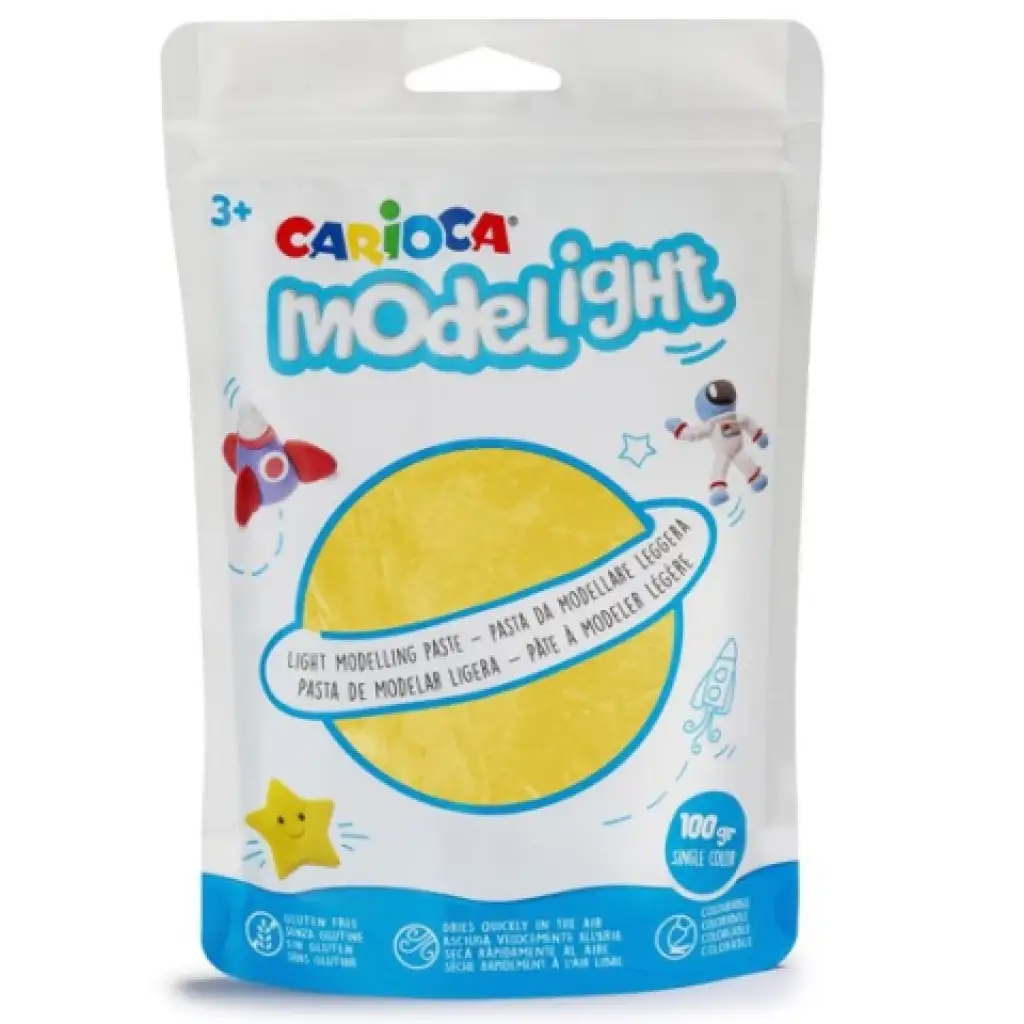 Modelight 50g-os sárga gyurma - Carioca kép 1