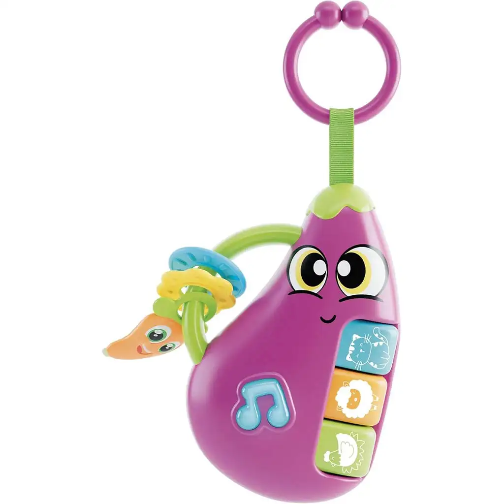 Carotina Baby: Interaktiver Aubergine mit Licht und Sound – Lisciani kép 2