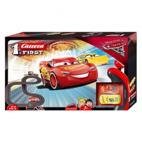 Carrera 1. First Verdák 3. Villám McQueen és Dinoco Cruz Ramirez elemes autópálya szett kép 1