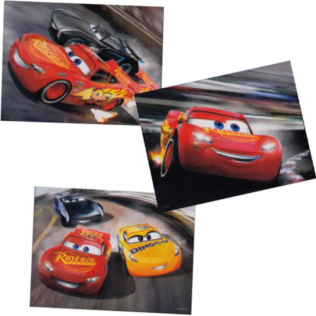 Cars 3 Super-Puzzle 3x24 Teile mit 3D-Effekt-Bild