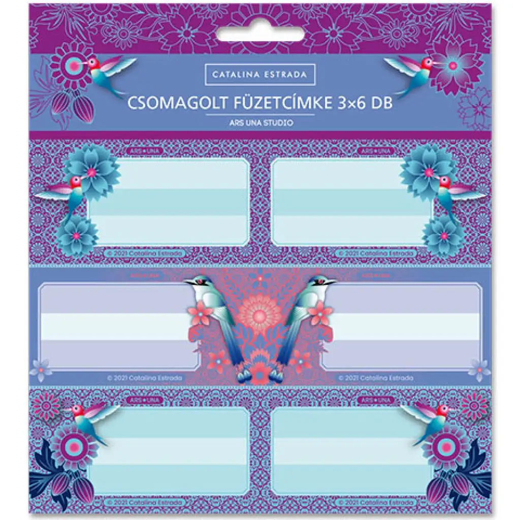Ars Una: Catalina Estrada verpackte Heftetiketten 3x6 Stück