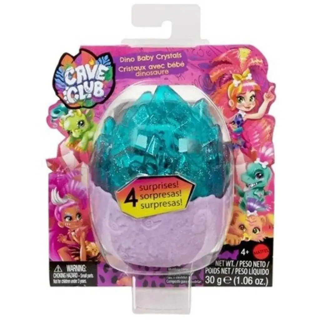 Cave Club: Meglepetés őslények kristály tojásban többféle változatban - Mattel kép 1