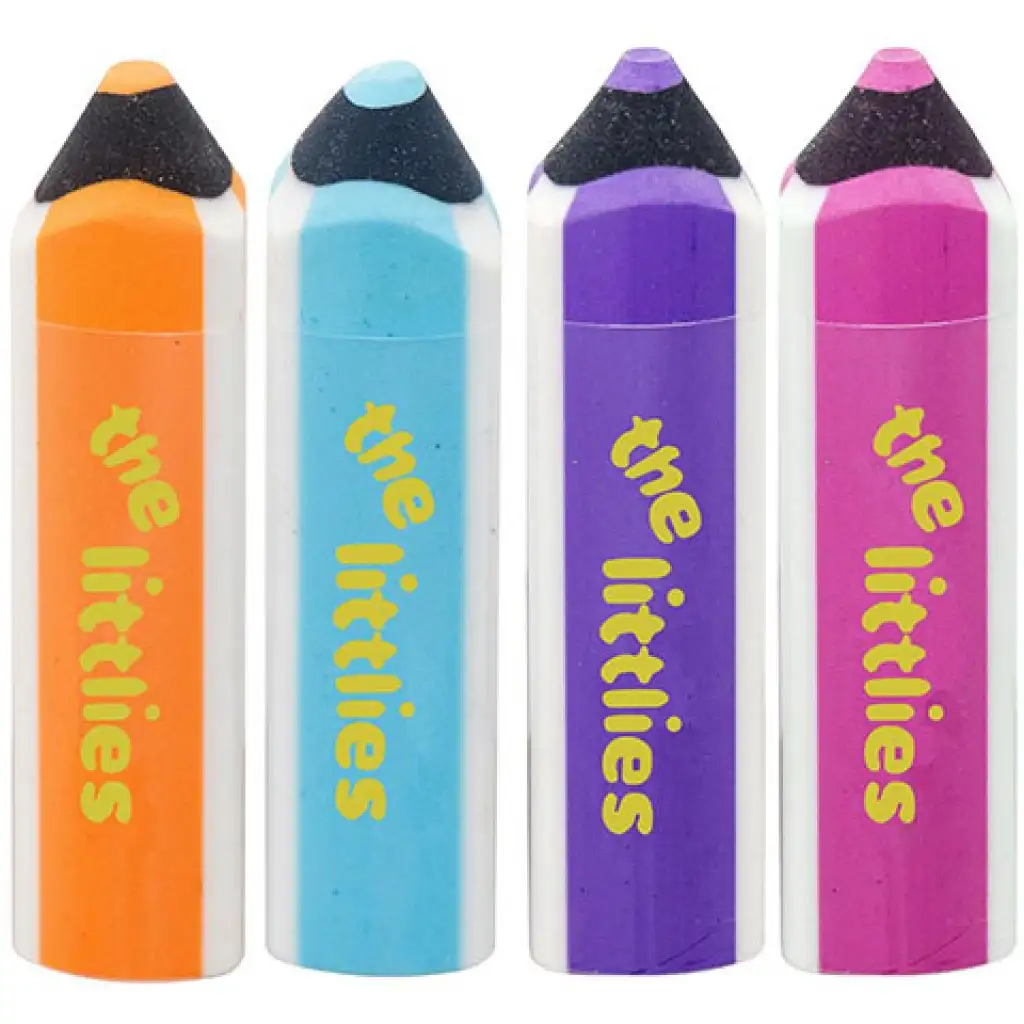 The Littlies Radiergummi in Bleistiftform in vier Varianten
