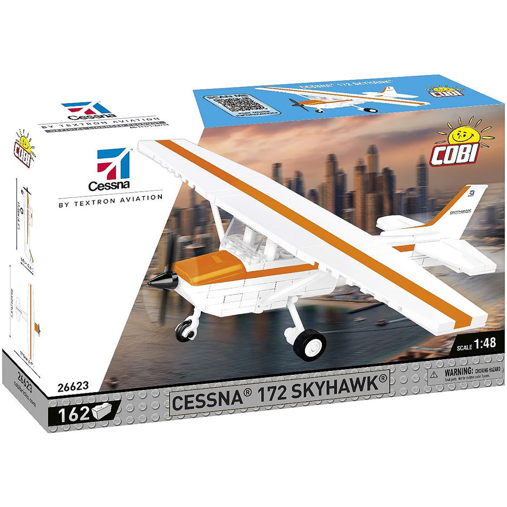 COBI: Cessna 172 Skyhawk Bausatz orange-weiß (26623)