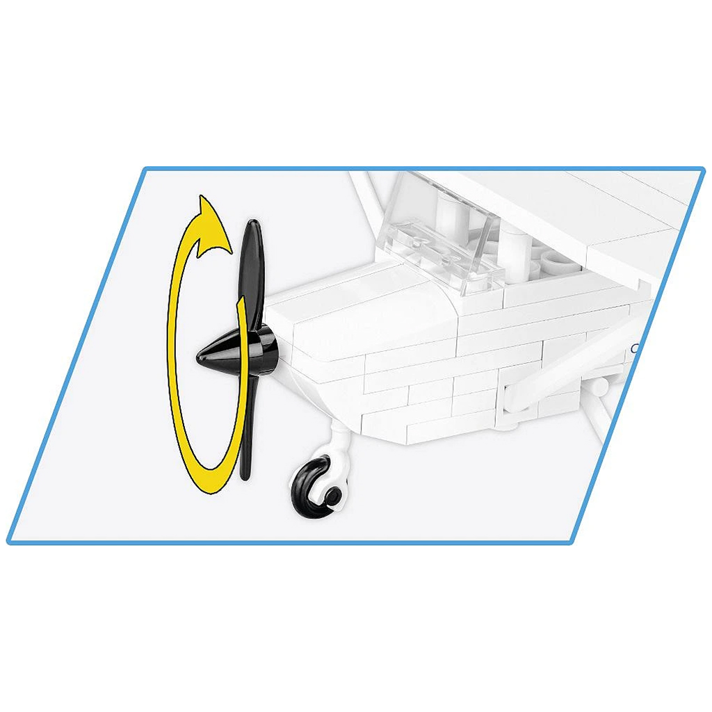 COBI: Cessna 172 Skyhawk weißes Konstruktionsspielzeug (26620) kép 3