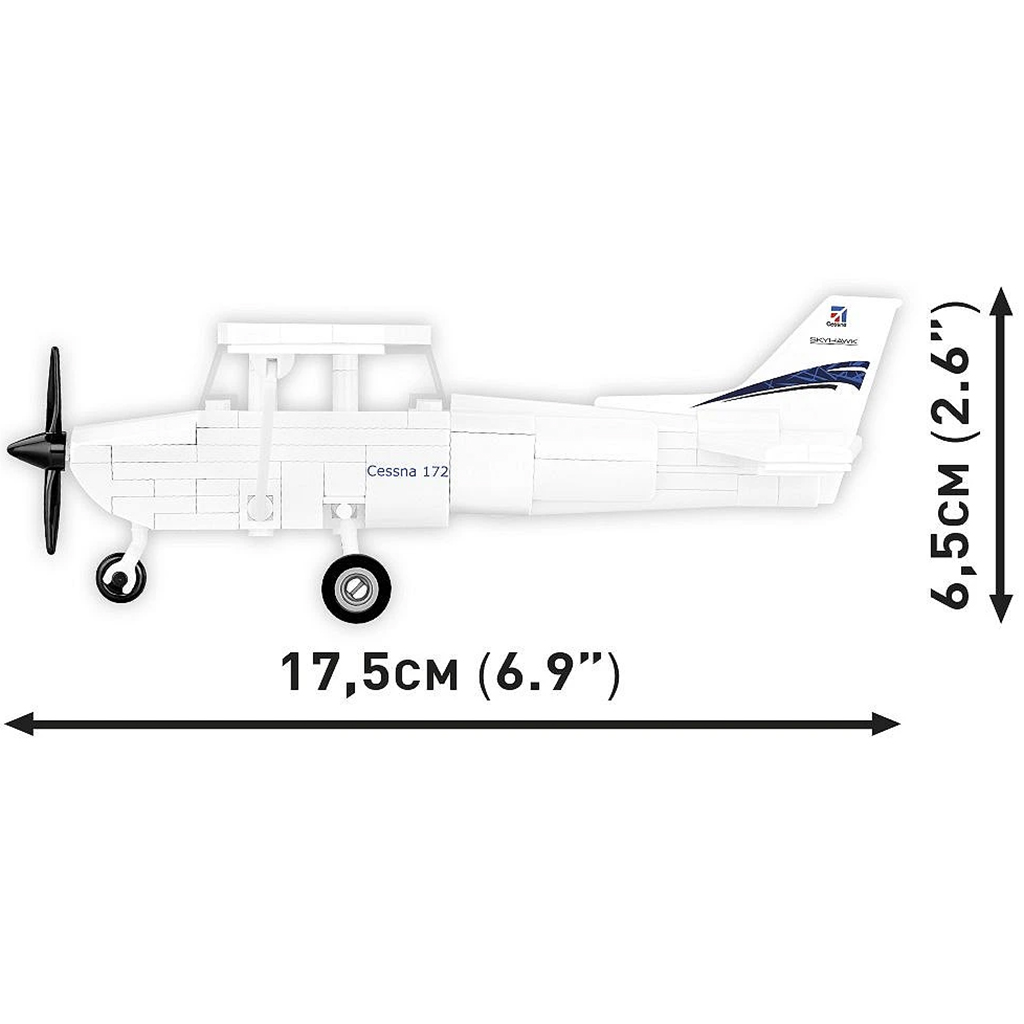 COBI: Cessna 172 Skyhawk weißes Konstruktionsspielzeug (26620) kép 4
