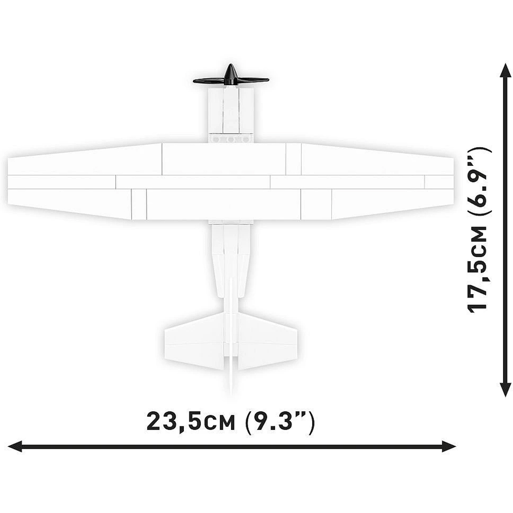 COBI: Cessna 172 Skyhawk weißes Konstruktionsspielzeug (26620) kép 5