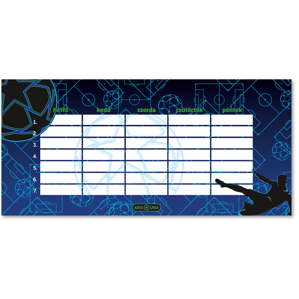 Ars Una: Champs einseitiger, zweiseitiger Stundenplan