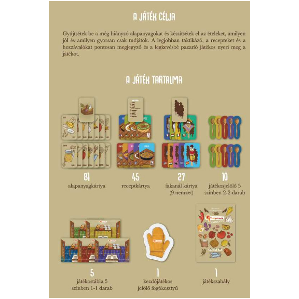 Chefparade Brettspiel kép 2