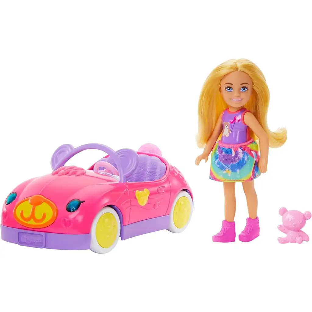 Barbie: Chelseas Bären-Cabrio-Puppe - Mattel kép 3