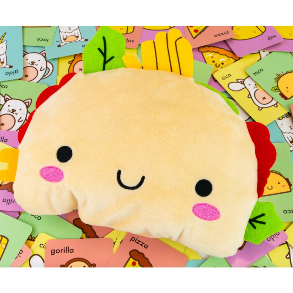 Katze, Pizza, Plüsch, Zicklein, Käse Brettspiel kép 3