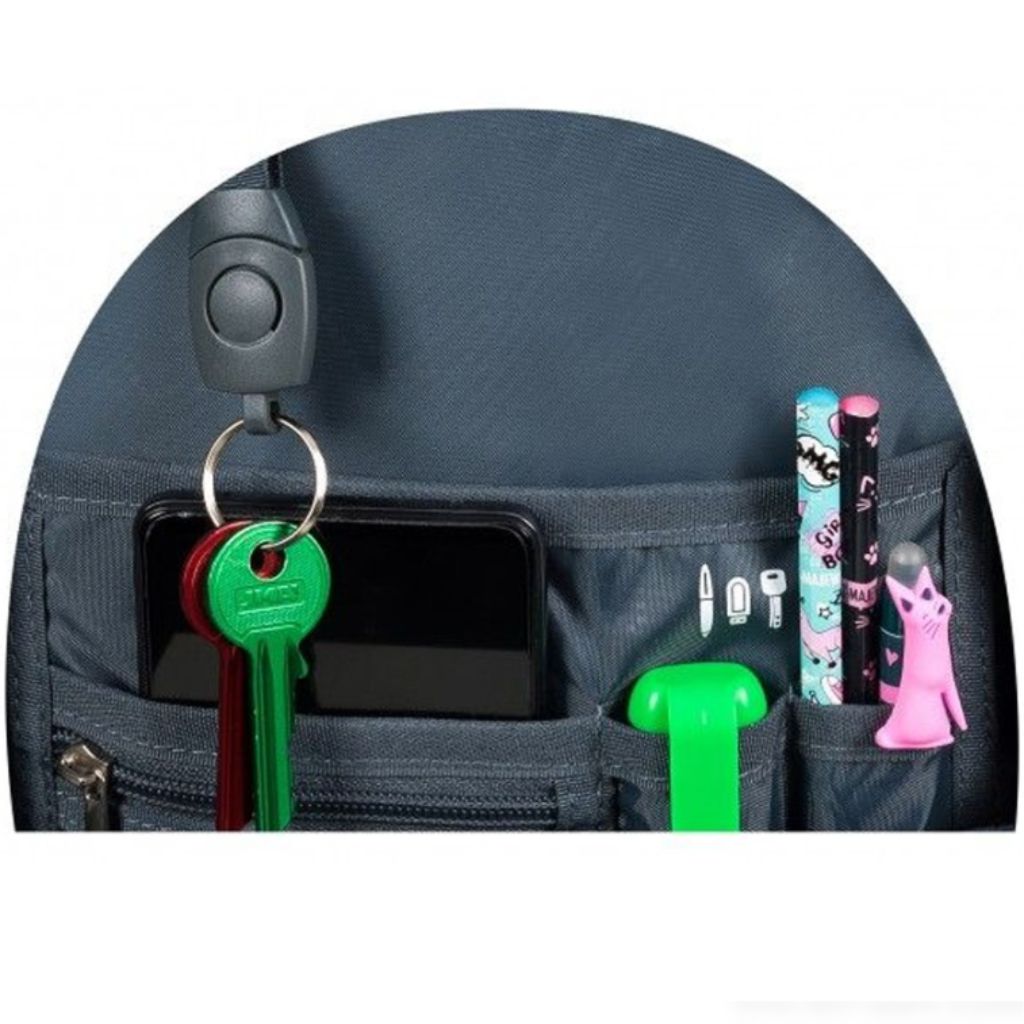 St.Right Silver Cats Schultasche, Rucksack BP01 43x32x21cm kép 2