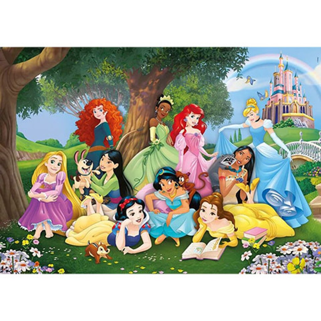 Disney Prinzessinnen 104-teiliges Super Color Puzzle - Clementoni kép 2