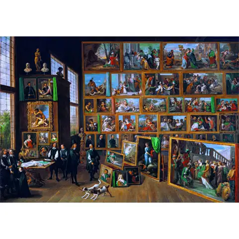 Teniers: Kunstsammlung des Erzherzogs Leopold Museum HQC Puzzle 2000 Teile - Clementoni kép 2