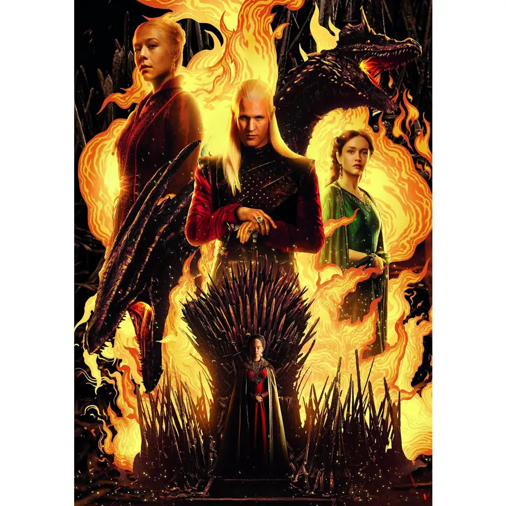 Game of Thrones Haus des Drachen 500-teiliges Puzzle - Clementoni kép 2