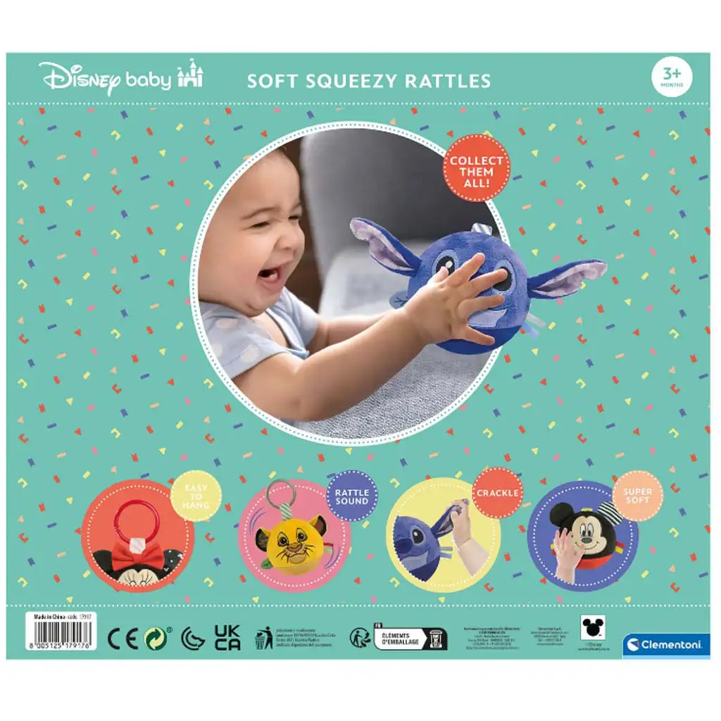 Clementoni Baby: Disney Baby weiche Plüschballfiguren in vier verschiedenen Varianten 1 Stück kép 5