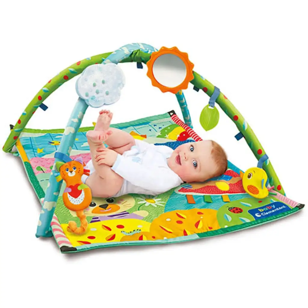 Entdecke! Tier-Spielmatte mit Zubehör 61x82cm - Clementoni Baby kép 4
