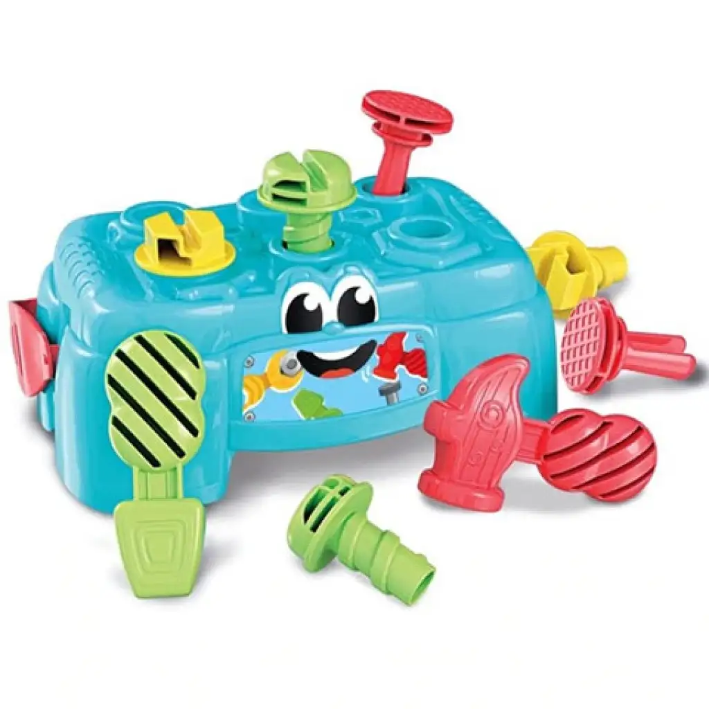 2-in-1 Werkbank und Werkzeugkiste mit Werkzeugen - Clementoni Baby kép 2