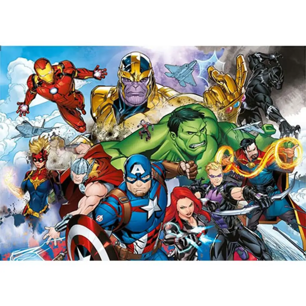 Marvel Avengers Supercolor 104-teiliges Puzzle - Clementoni kép 2
