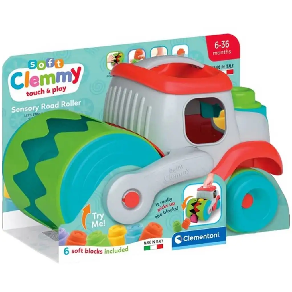 Clemmy: Walze mit Sensoren - Arbeitsfahrzeug - Clementoni