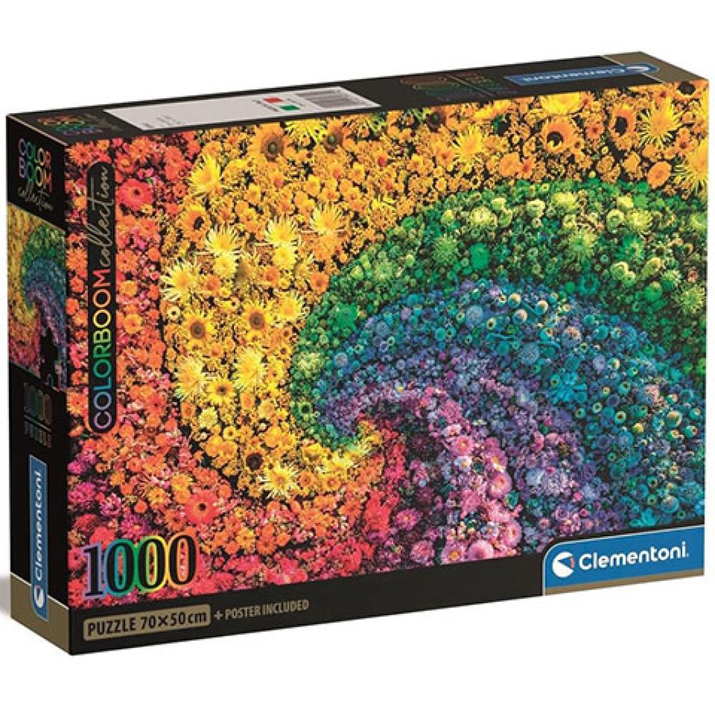 Colorboom Kollektion: Blumenwirbel 1000-teiliges Puzzle - Clementoni