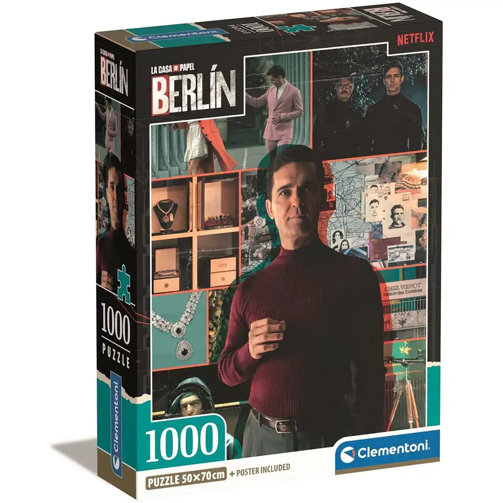 A nagy pénzrablás: Berlin főszereplő 1000db-os Compact puzzle 50x70cm - Clementoni kép 1