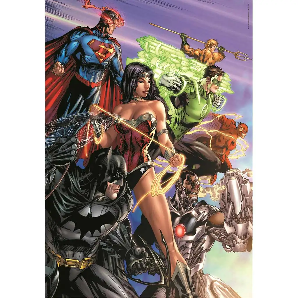 DC Comics: Die Gerechtigkeitsliga 1000-teilige Compact-Puzzle 50x70cm - Clementoni kép 2