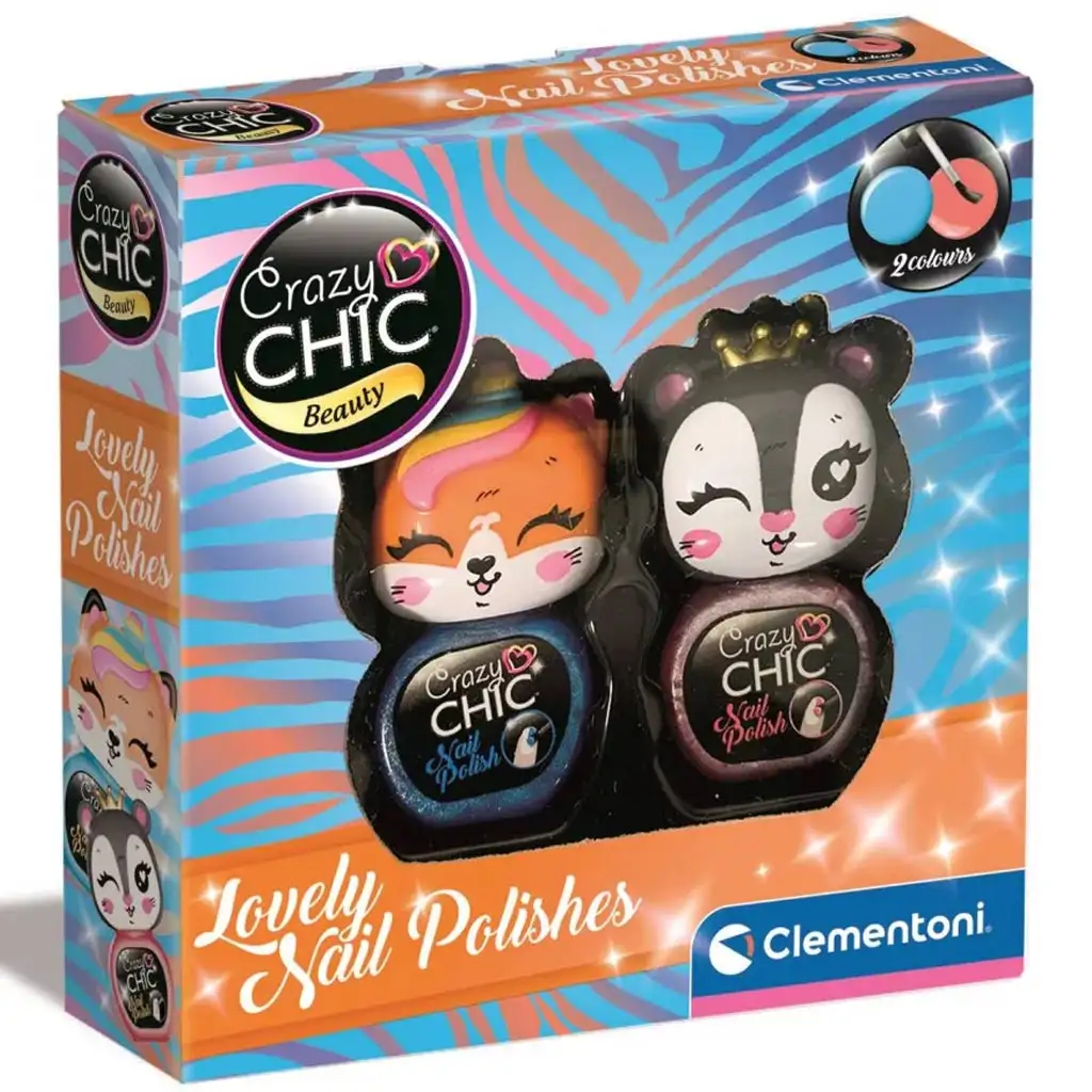 Crazy Chic: Nagellack-Set mit Tierköpfen - Clementoni