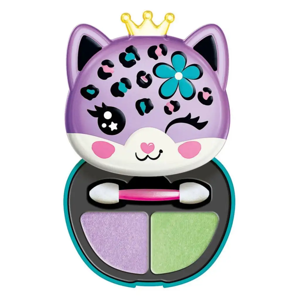 Crazy Chic: Lidschatten und Applikator in einem leopardförmigen Behälter - Clementoni kép 2