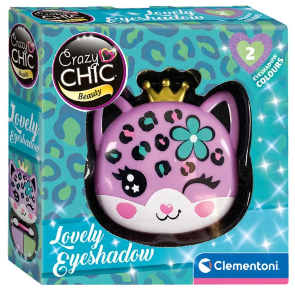 Crazy Chic: Lidschatten und Applikator in einem leopardförmigen Behälter - Clementoni