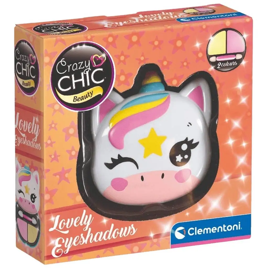 Crazy Chic: Lidschatten und Applikator in Einhorn-förmiger Aufbewahrung - Clementoni