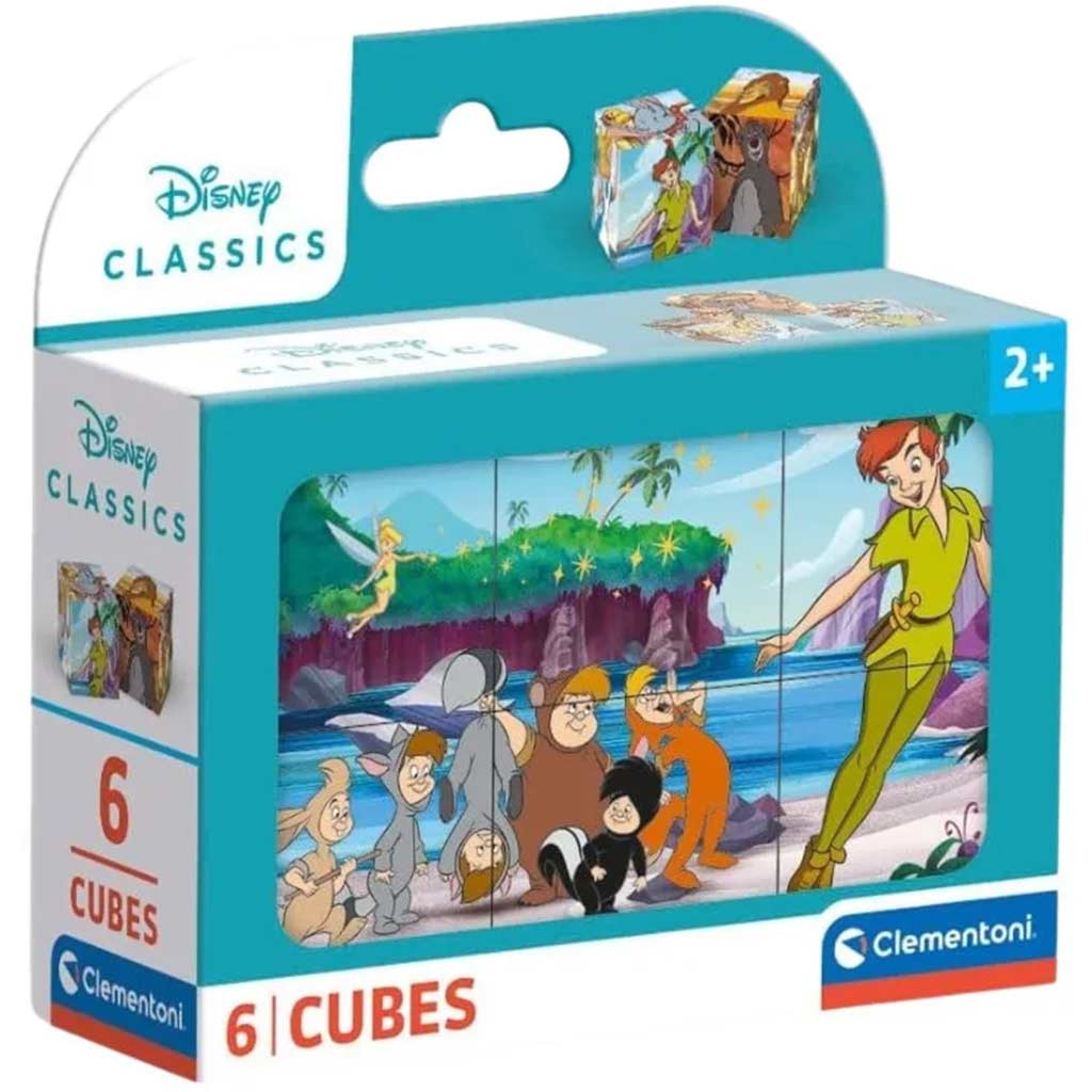Disney+Klassiker+Würfelpuzzle+6-teilig+-+Clementoni
