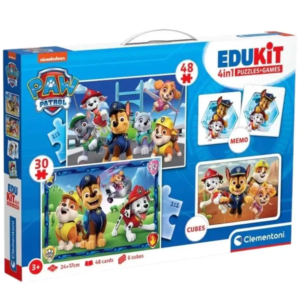 Edukit: Paw Patrol 4-in-1 Spielesammlung - Clementoni