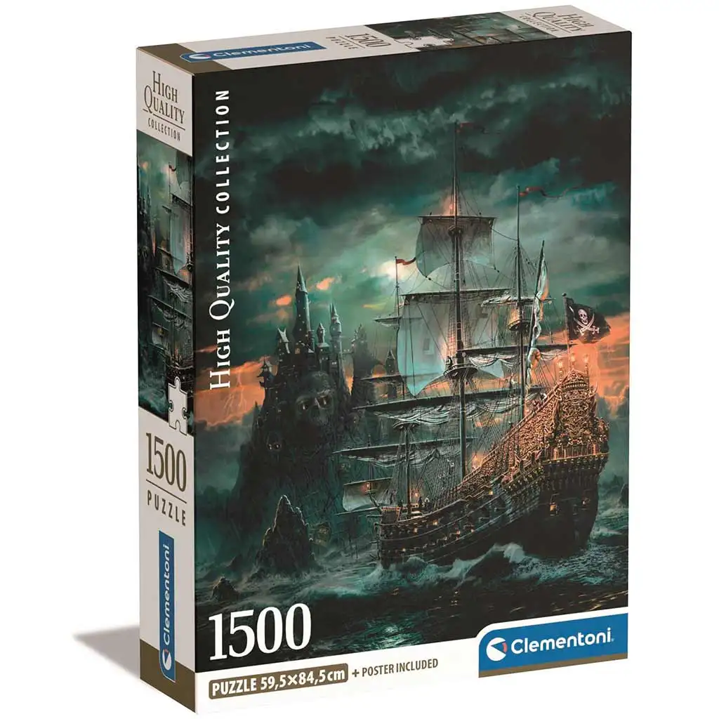 Kalózhajó 1500db-os HQC puzzle 59,5x84,5cm - Clementoni kép 1
