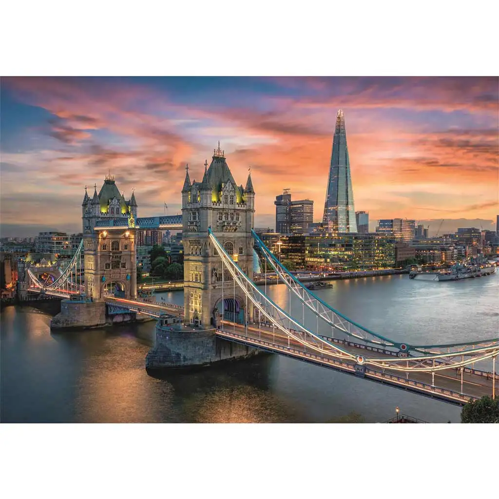 Londoni alkonyat 1500db-os HQC puzzle 84,5x59,5cm - Clementoni kép 2