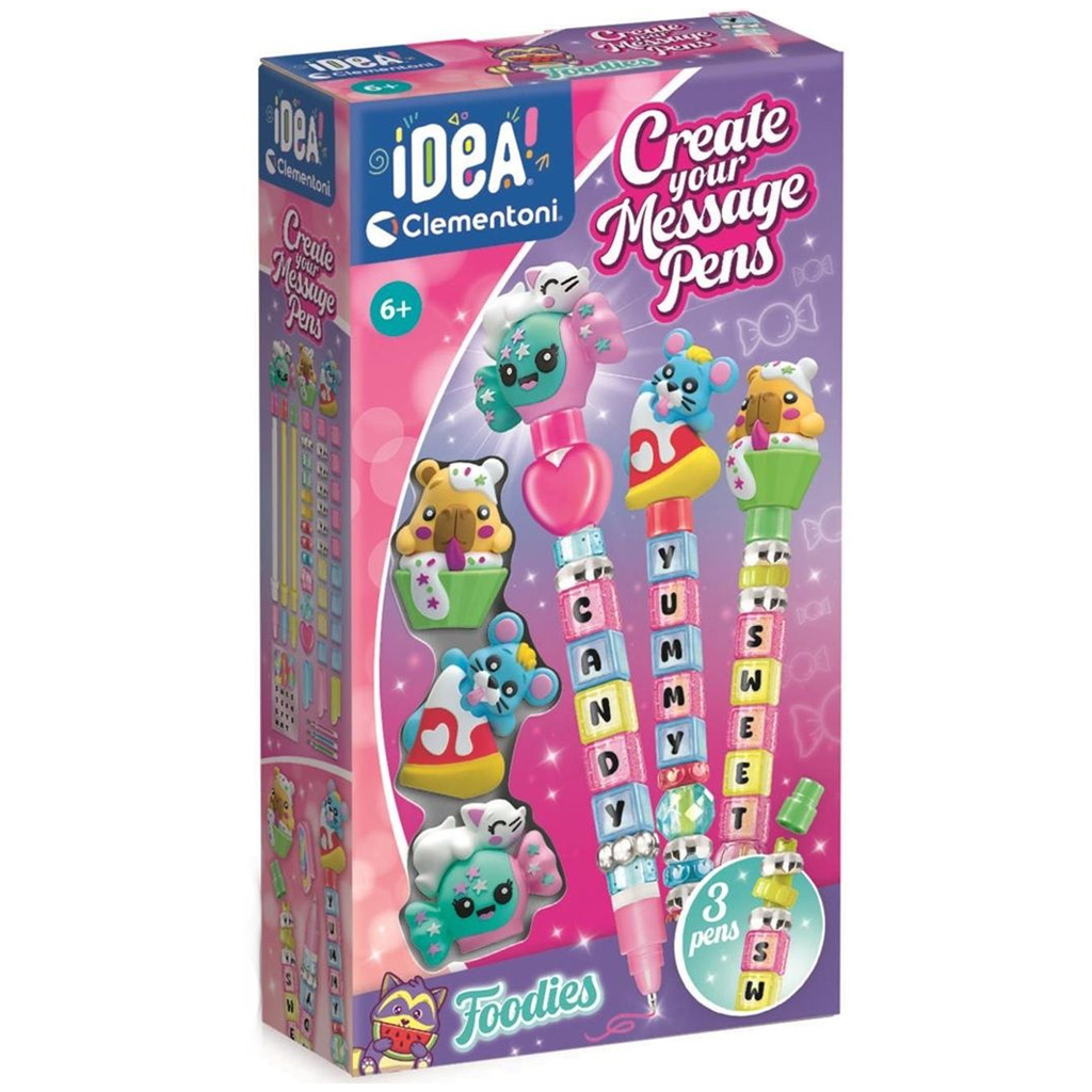 Idea! Lebensmittel – Bastelset für Nachrichtenstifte - Clementoni