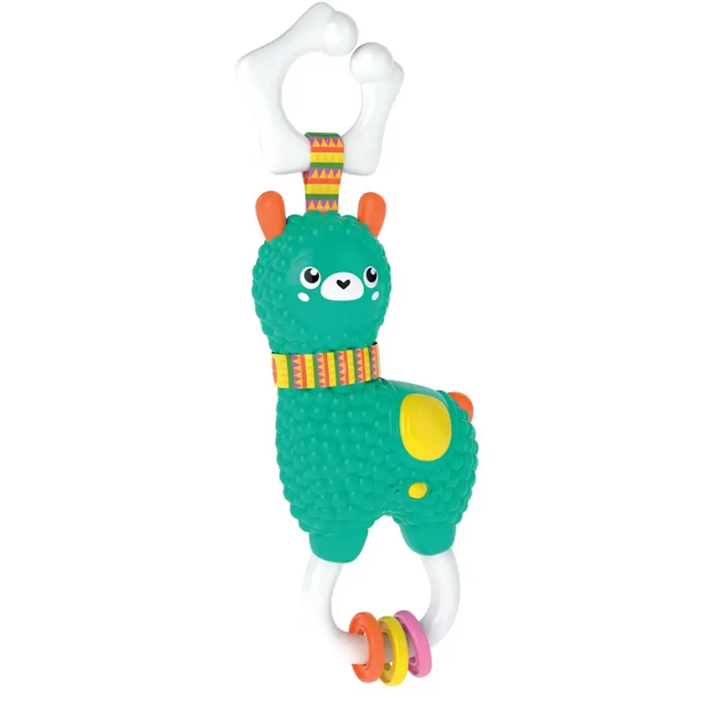 Glückliches Alpaka interaktives Rasselspielzeug mit Licht und Sound - Clementoni kép 2