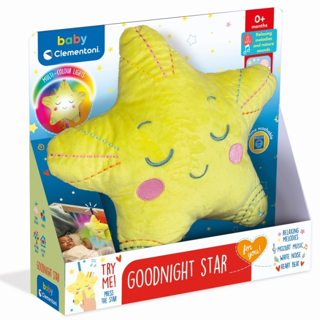Gute-Nacht-Stern Plüsch-Nachtlicht mit Ton - Clementoni Baby